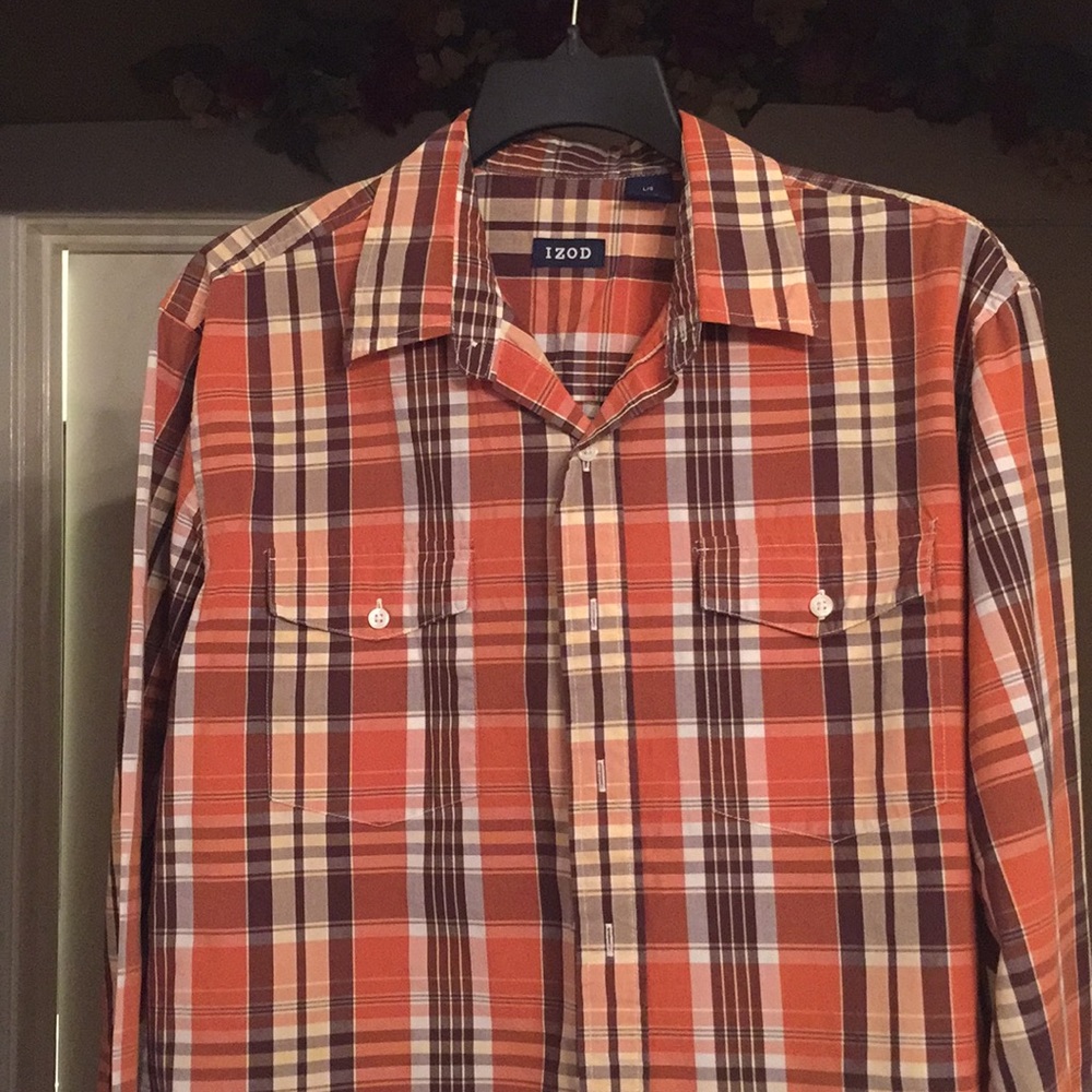 Izod Brand Long Sleeve Cotton Shirt